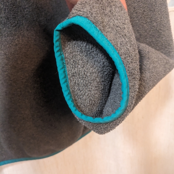 Patagonia Gray and Blue Zip Up Sweater - Picture 5 of 6